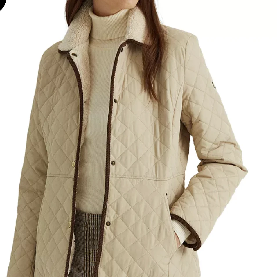 Ralph Lauren/拉夫劳伦菱格棉服百搭成人老钱风女式衣服WW1132