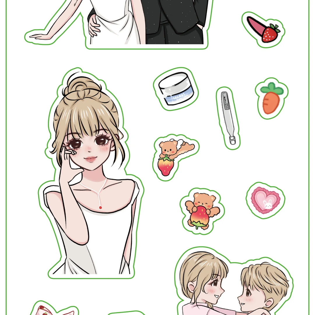 心动密语两周年回馈盒子贴纸2000