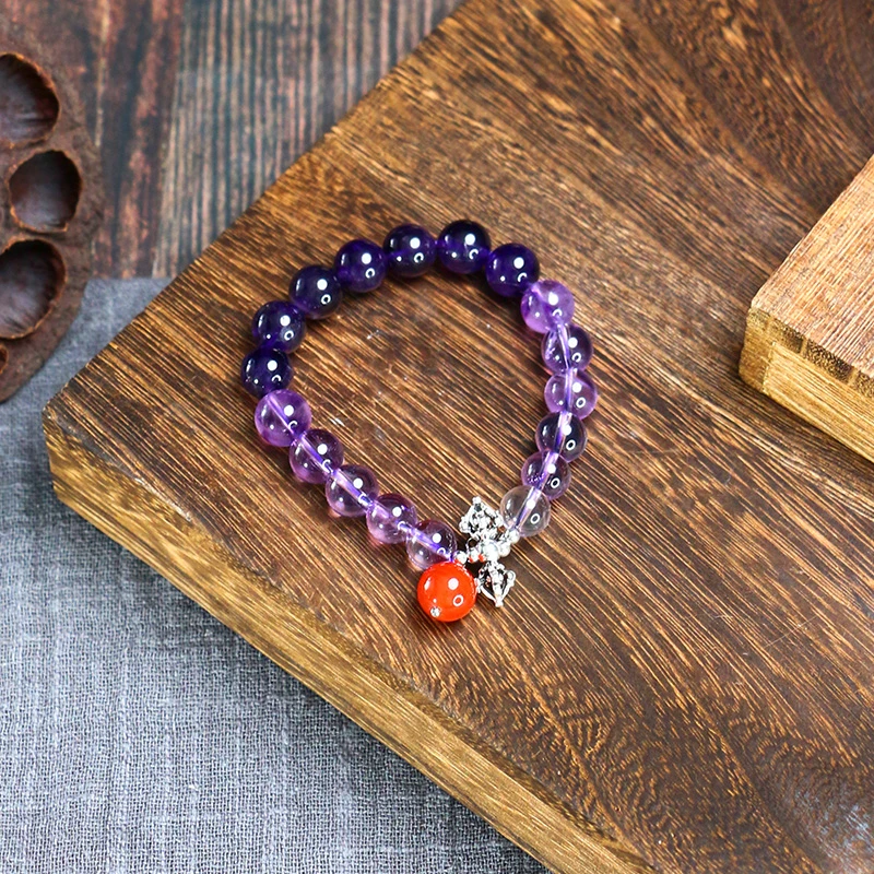 【缅玉世珍】紫晶手链【3808MM】