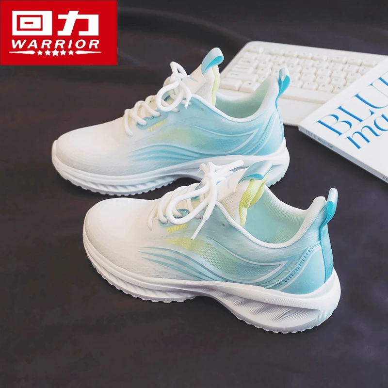 回力跑步鞋女2024新款轻便软底减震百搭夏季网面透气学生运动潮鞋
