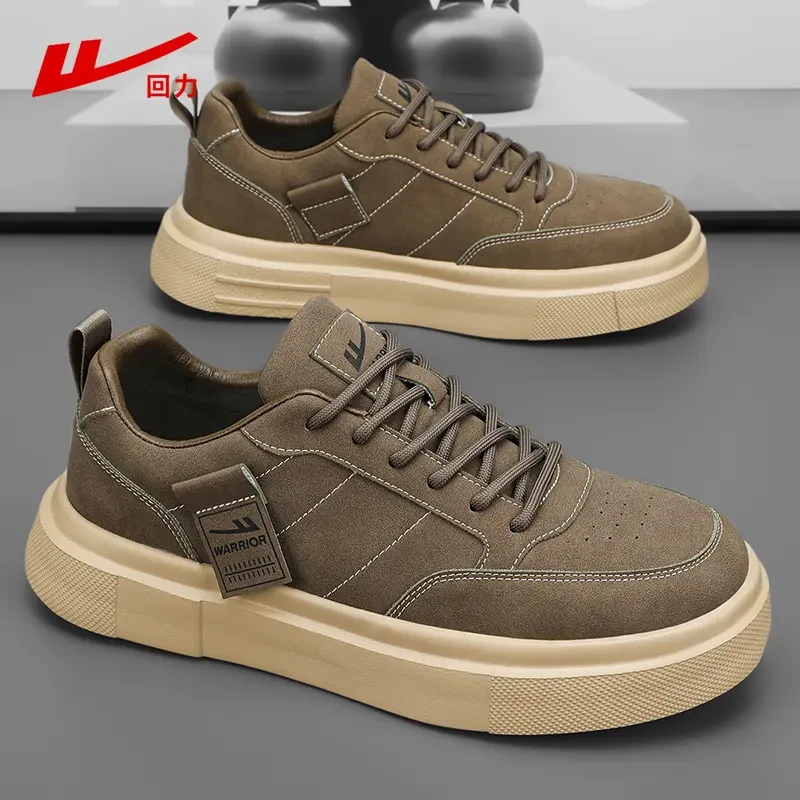 回力2025秋季新款青少年低帮休闲鞋时尚潮流百搭男鞋增高厚底板鞋