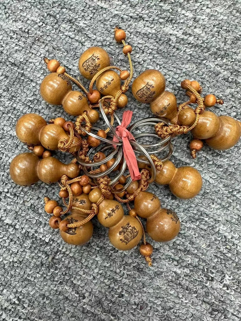 《蒋氏木艺推荐》桃木 实木 钥匙扣 单个