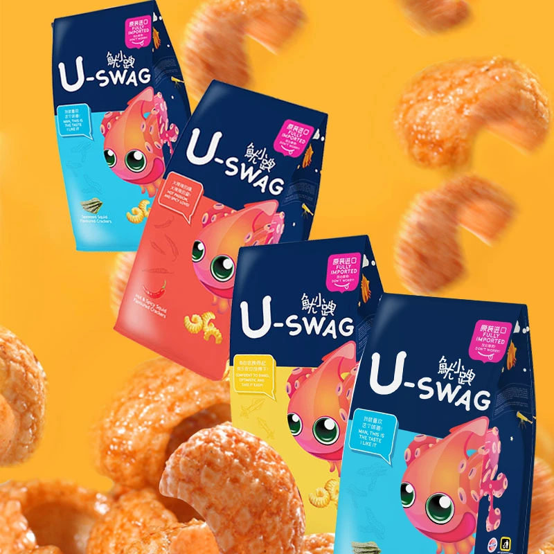 马来西亚进口鱿小跩香辣聚会上好鱿鱼办公室必备休闲膨化零食薯片