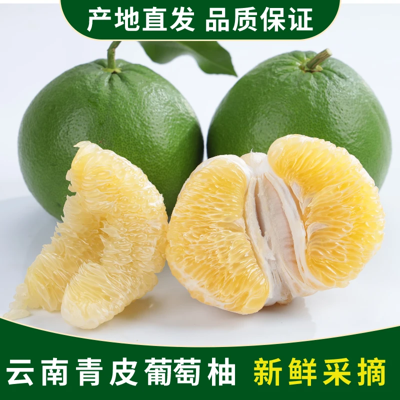【5斤净重】云南高山青柚西柚白心柚葡萄柚清甜多汁自家果园水果