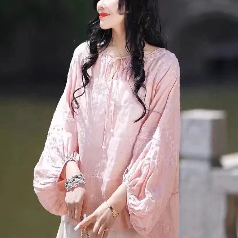 300-399棉麻亚麻苎麻衬衫衬衣上衣