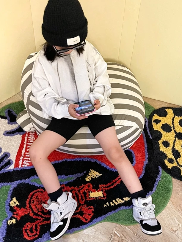 有有家·儿童秋季新款手工扎染油漆风打底衫（137）