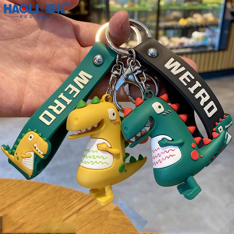 卡通创意ins恐龙汽车钥匙扣网红公仔小挂件情侣男女包包挂饰礼物