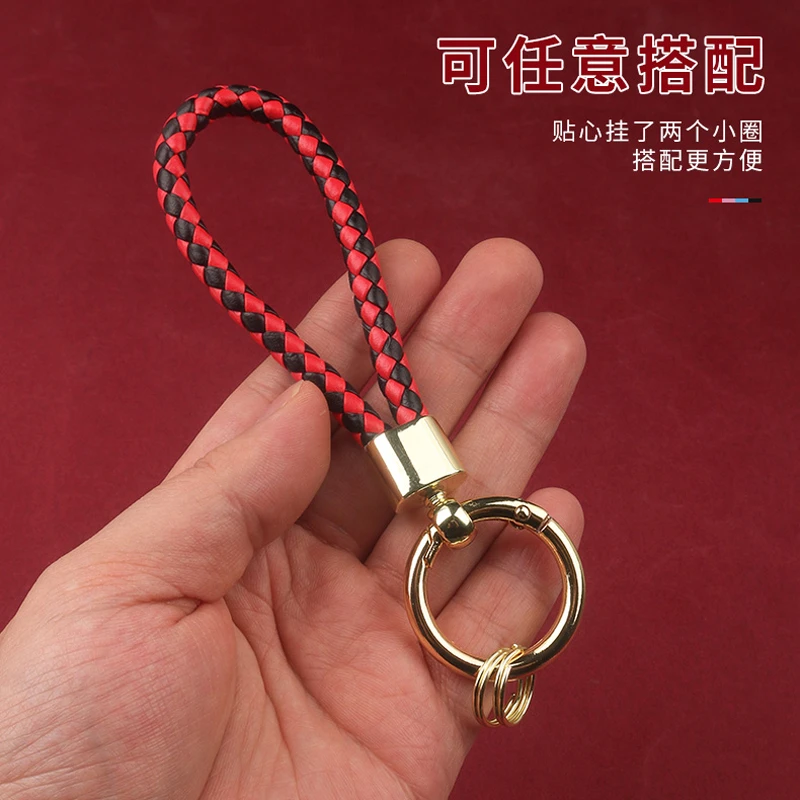 创意个性汽车钥匙扣包包挂件情侣款男女士金属通用钥匙弹簧圈挂饰
