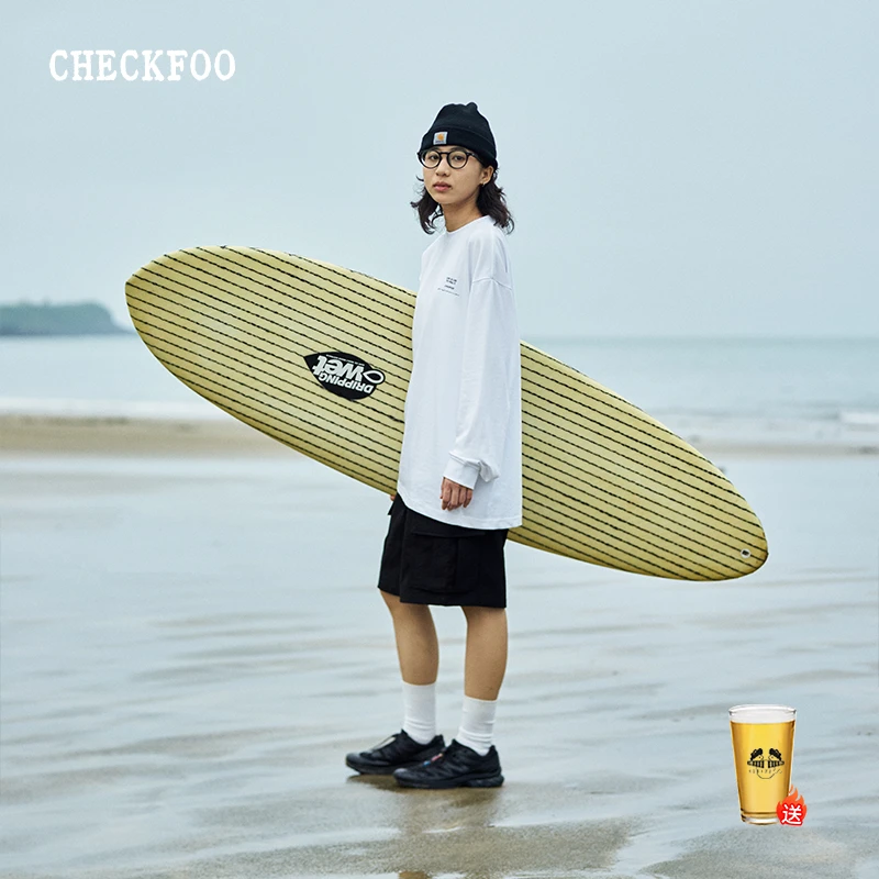 CHECKFOO 24SS日系宽松多口袋尼龙速干防泼水工装短裤