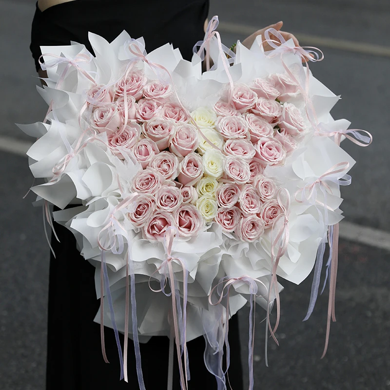 【花执】原创网红蝴蝶花束插花神器蝴蝶花盘手工diy包花材料花店花