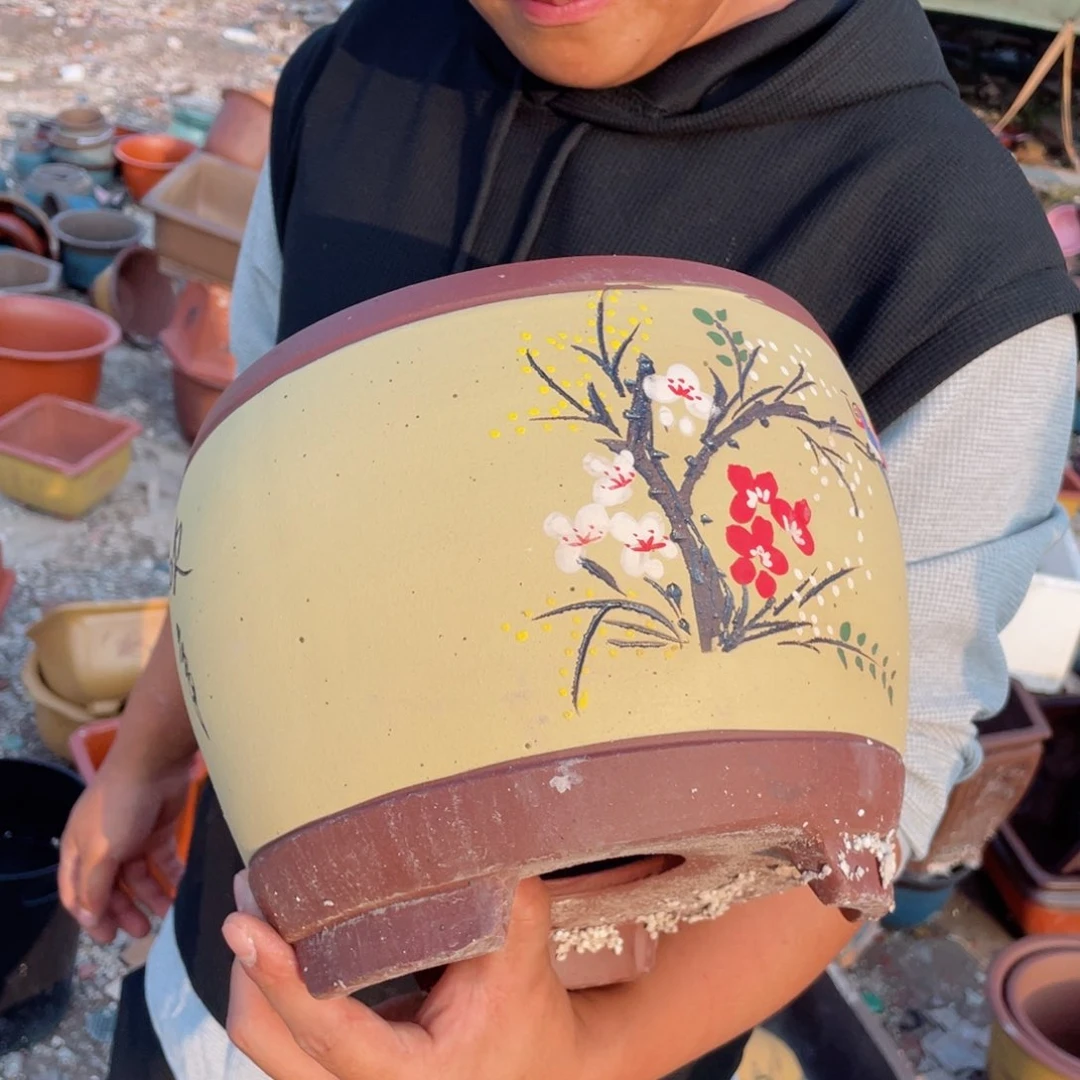 紫砂花盆瑕疵的是