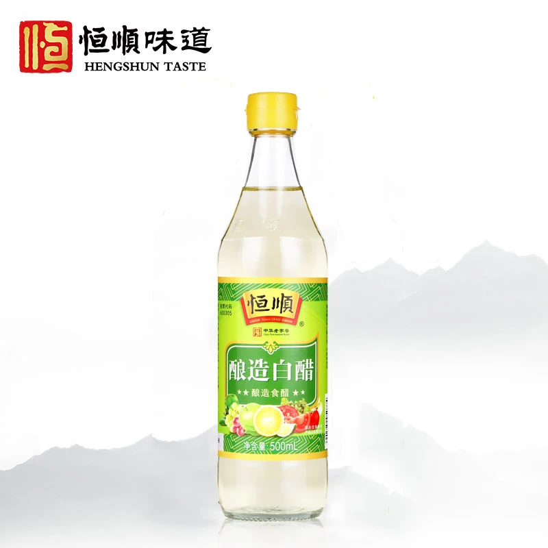 恒顺恒顺酿造白醋500ml 镇江特产凉拌食用白醋 纯粮酿造米醋洗脸
