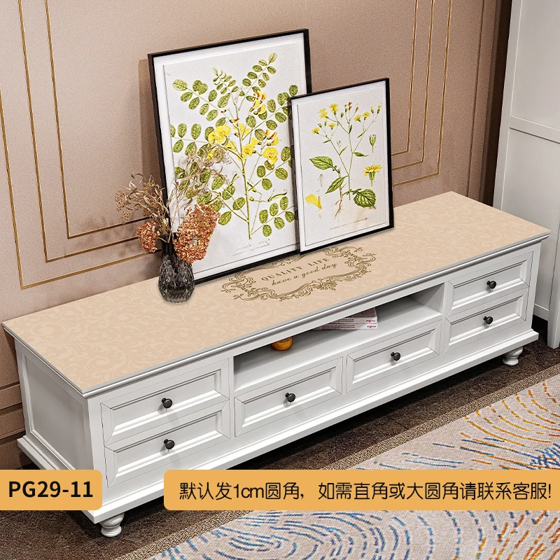 电视柜垫防水防油防烫免洗防烫专用长条加厚鞋柜餐桌台布家用皮革