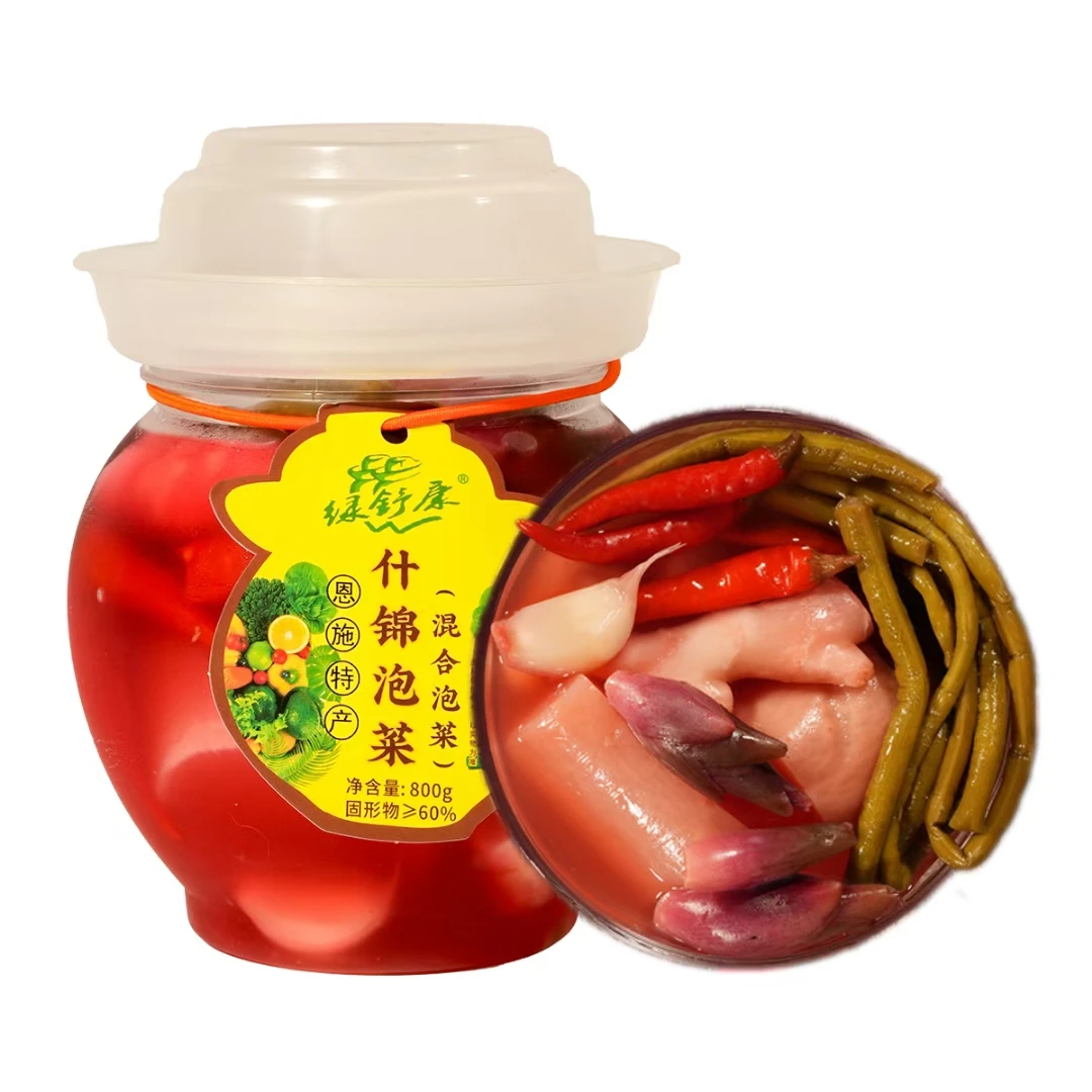 恩施特产正宗土坛什锦泡菜泡萝卜泡豇豆泡洋荷泡姜下饭传统腌制
