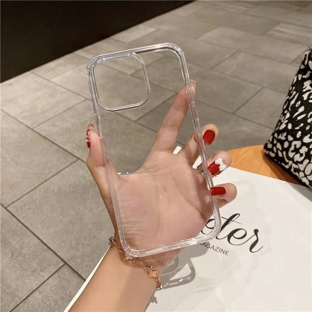 苹果系列透明亚克力壳高清高透简约防摔