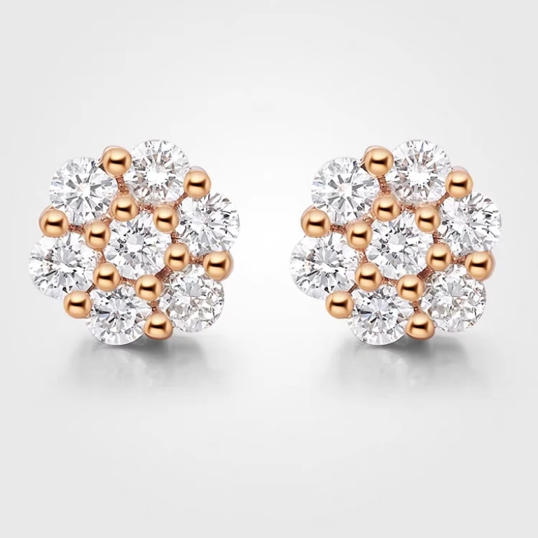 铜合金耳饰 轻奢设计师款耳饰耳钉~7036