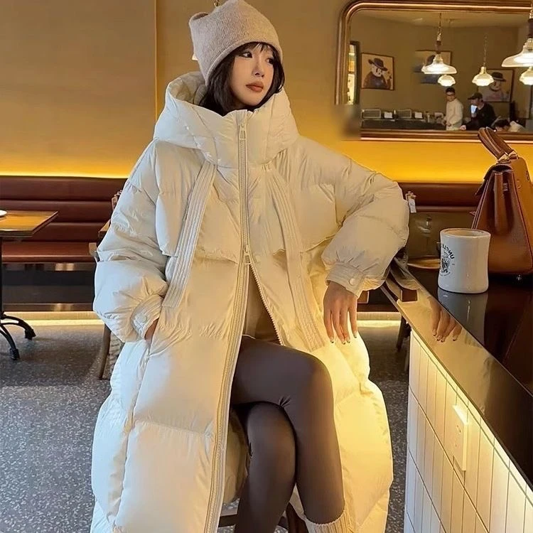 小个子女款羽绒服冬季中长款2024新款保暖品质外套高级不臃肿3005