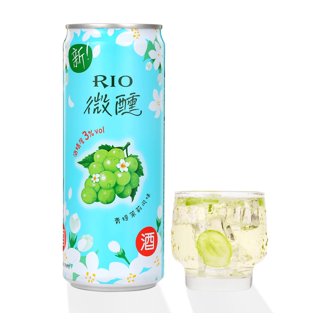 Rio 微醺青提茉莉风味鸡尾酒（预调酒） 3度 330mL 沃尔玛小时达 同城配送