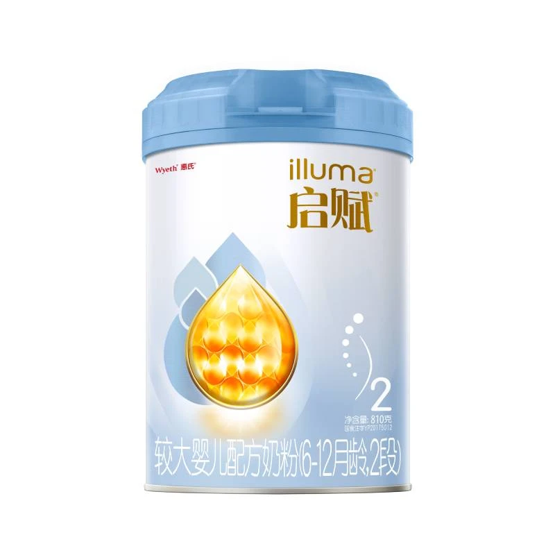 Wyeth/惠氏 爱尔兰进口 启赋 较大婴儿配方奶粉 2段 6-12月龄 810g