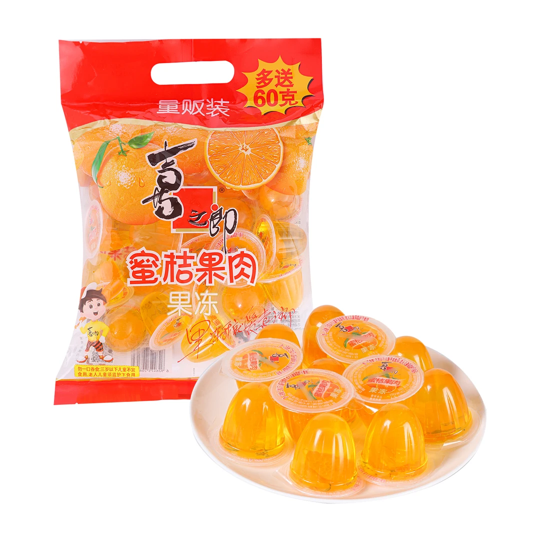 喜之郎 蜜桔果肉果冻 630g+60g (21粒+2粒)
