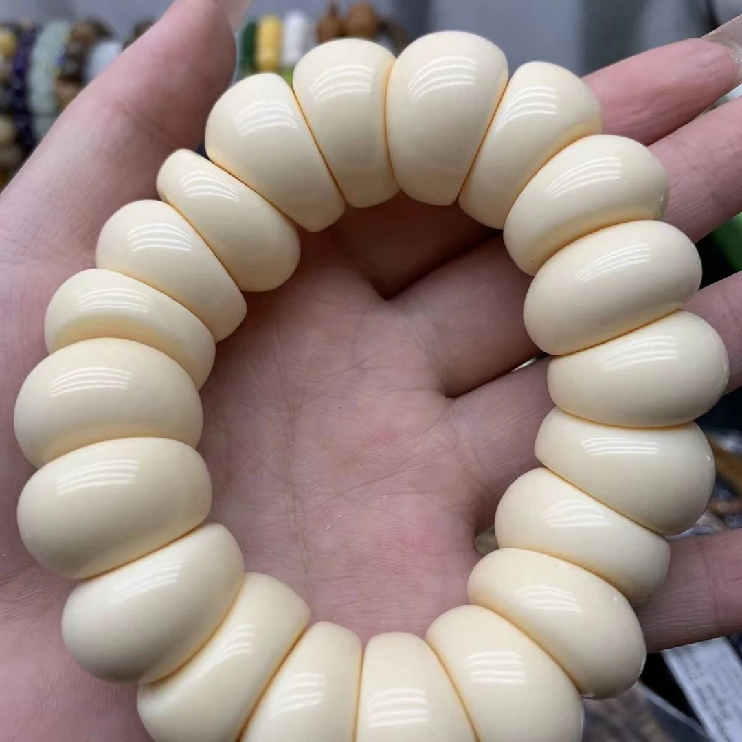 大尺寸蒜瓣象牙果大肠22mm手串文玩盘玩蒜瓣肥肠单圈牙果