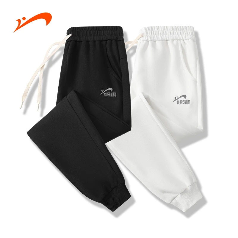 贵人鸟秋季新款休闲男女同款运动裤简约长裤男女百搭束脚品牌卫裤