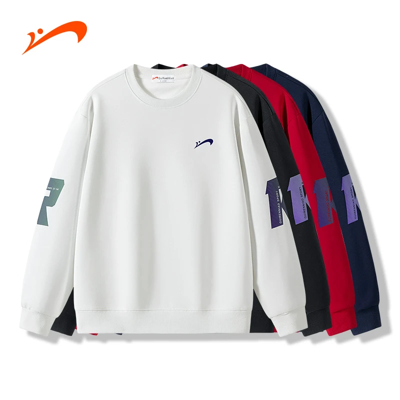 【秋季上新】贵人鸟秋季新款圆领卫衣潮流百搭男经典字母套头长袖女