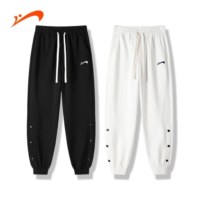 贵人鸟秋季新款男女情侣束脚裤时尚百搭休闲裤宽松运动休闲裤