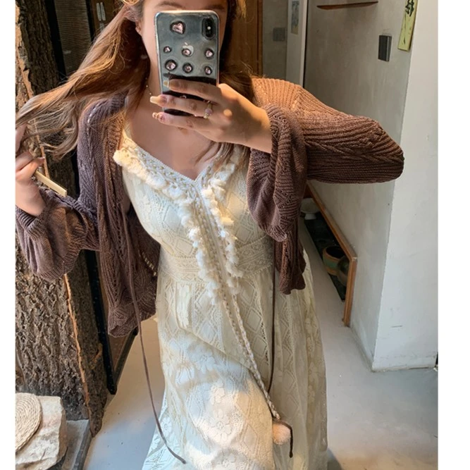 【李潇洒】微胖大码薄款防晒衣外搭罩衫夏披肩针织开衫小坎肩外套