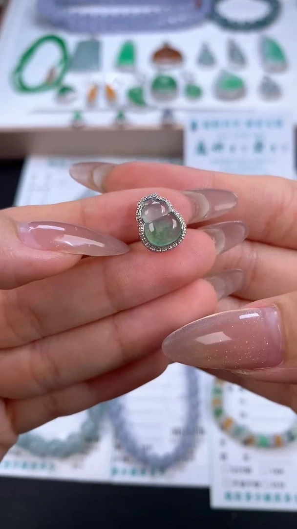 【闪购商品】定制翡翠18K金镶嵌模式推广期48小时鉴赏期