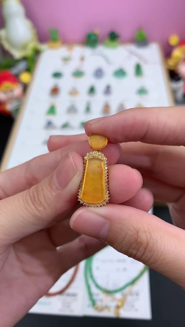 【闪购商品】定制翡翠18K金镶嵌模式推广期48小时鉴赏期