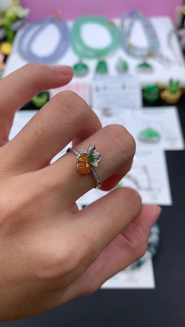 【闪购商品】定制翡翠18K金镶嵌模式推广期48小时鉴赏期