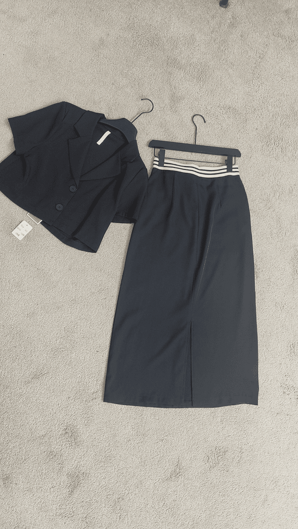 气质时尚夏季新款韩版设计减龄显瘦百搭西装套装18561