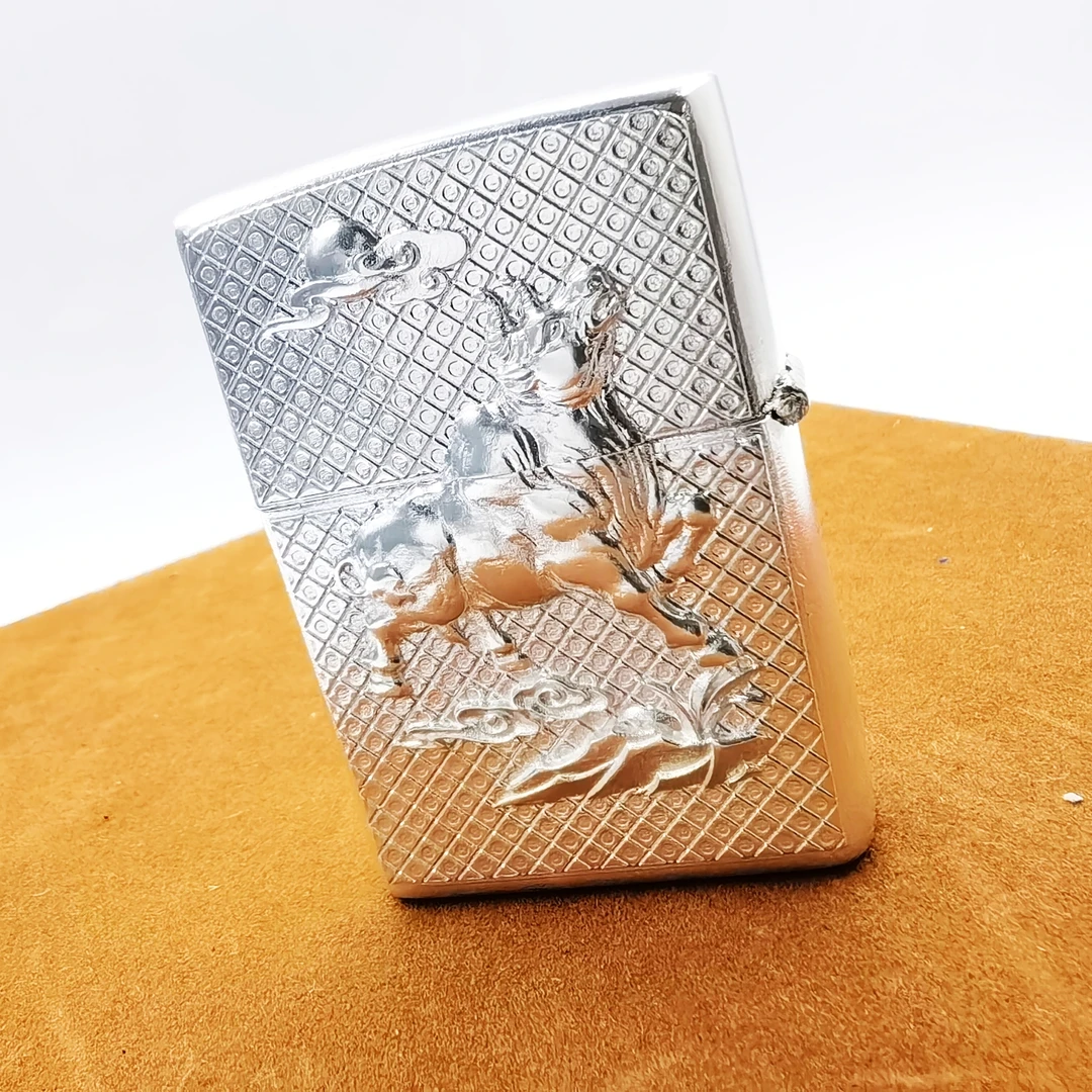 足银银制品 生肖牛本命佛虚空藏纯银打火机～配机芯～内容可定制