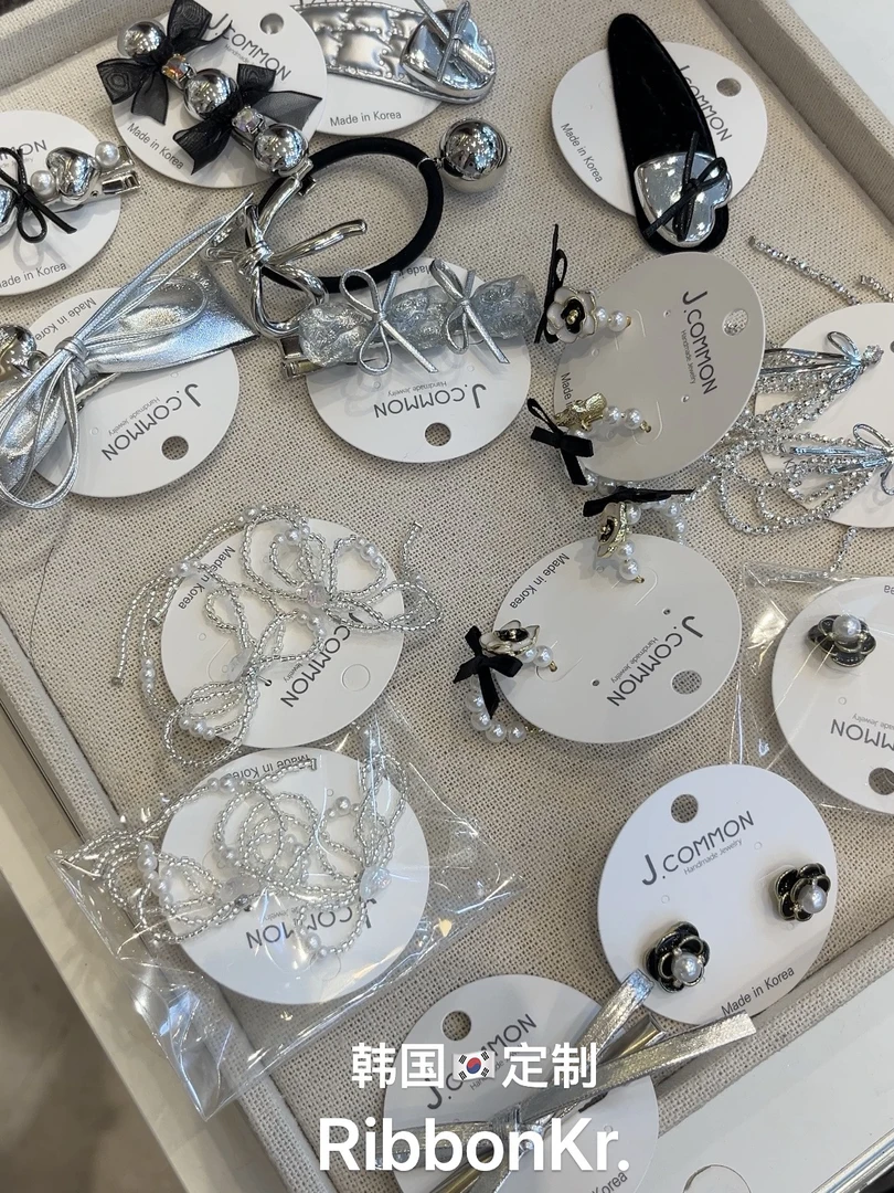 泡菜<定制款>网红袜袜发卡韩风泡菜欧尼同款开口夹鸭嘴夹黑色发夹