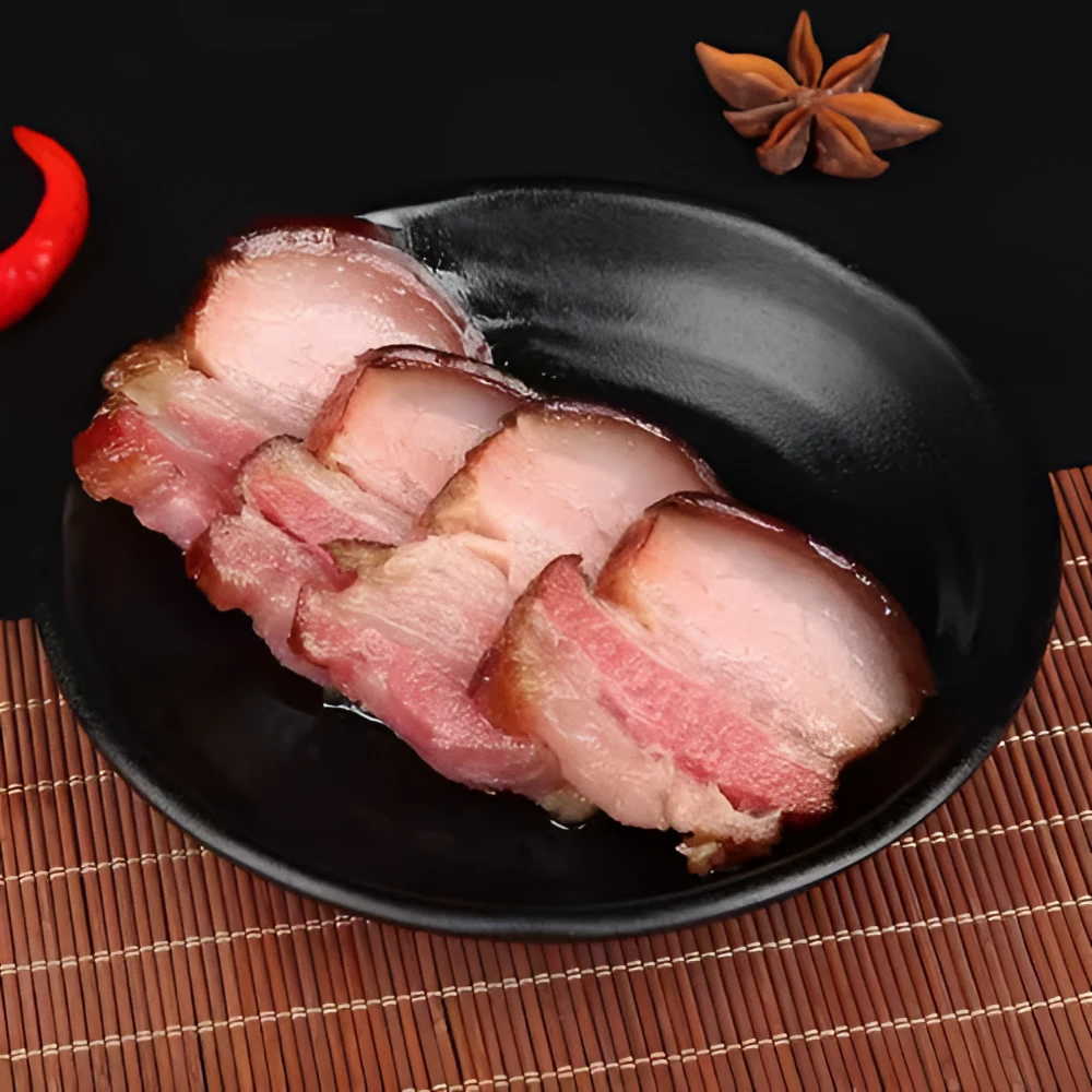 高山农村香柏树烟熏五花肉（现场称重）
