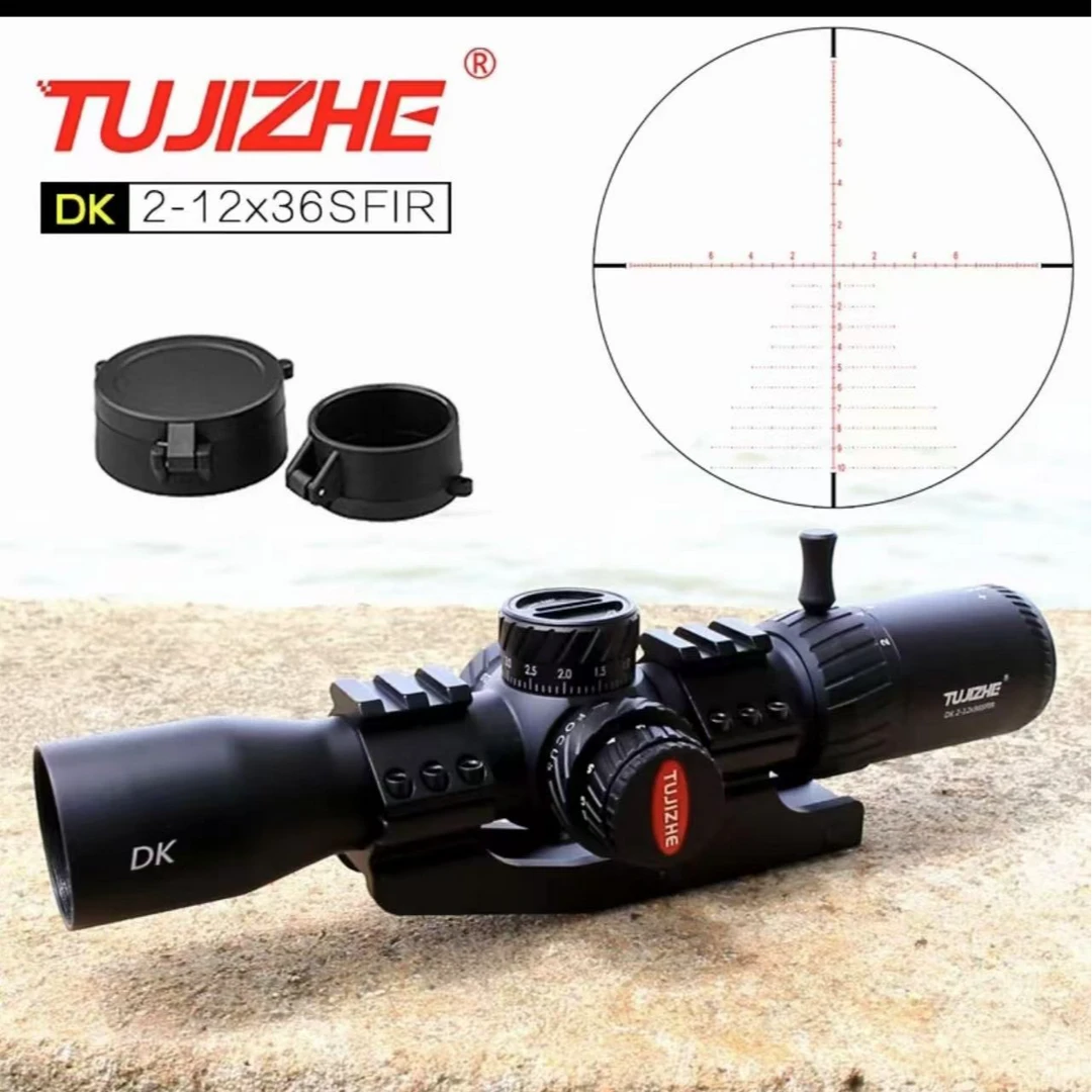 突击者高抗震2-12x36风偏玻璃板单筒望远镜