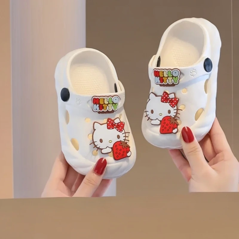 儿童洞洞鞋夏季卡通可爱室内女孩子软底防滑洗澡幼儿园儿童拖鞋
