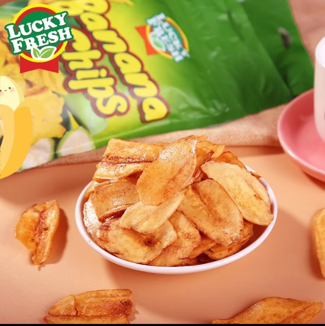【达人专享】LuckyFresh纳菲琪菲律宾原装进口香蕉片果干100克