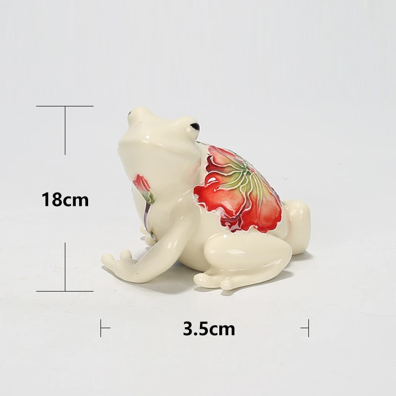 尊匠珐琅《回首撞运娃》陶瓷摆件家居动物装礼品伴手礼工艺品sviv