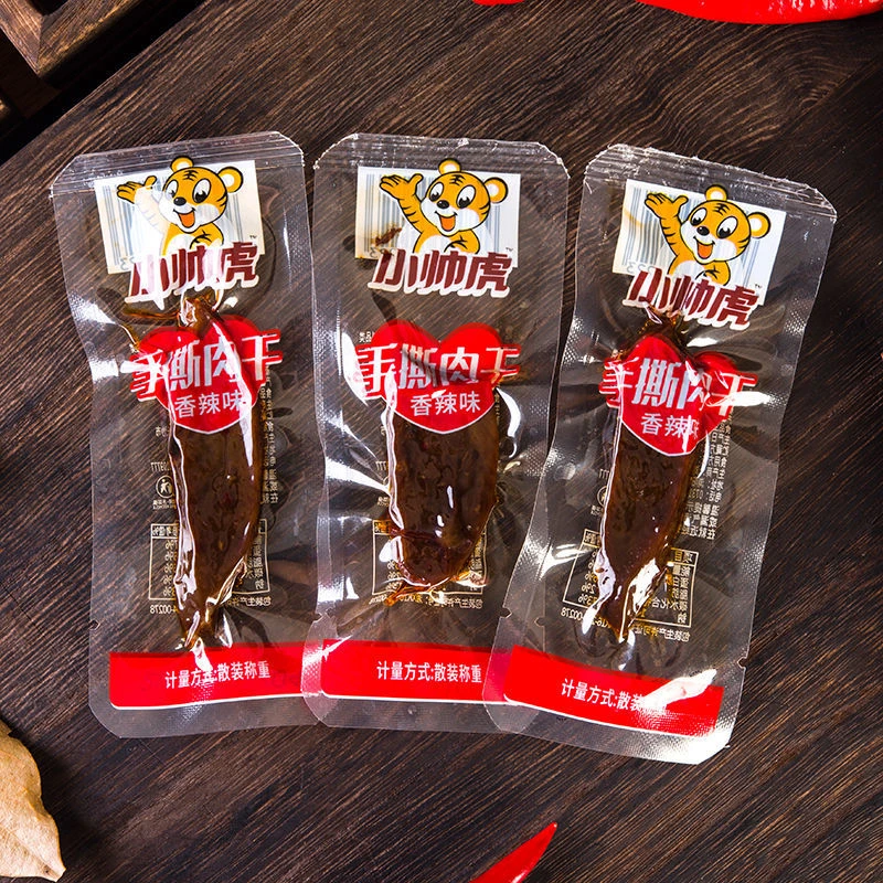 手撕肉干香辣味鸭肉类零食鸭脖风干肉条小吃湖南特产独立小包装