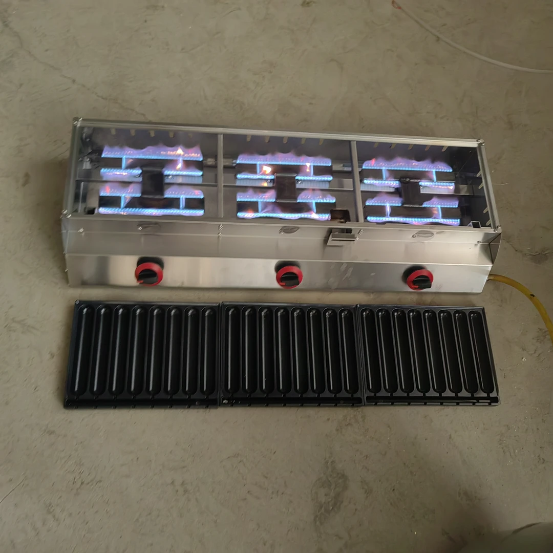 煤气液化气升级款不漏油24管烤肠机