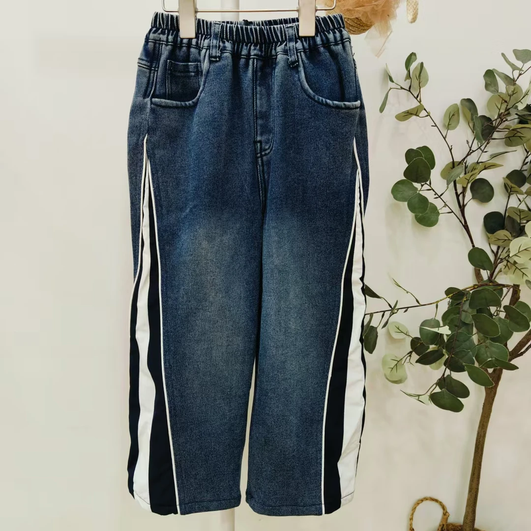 5005  冬季中大童牛仔裤   B