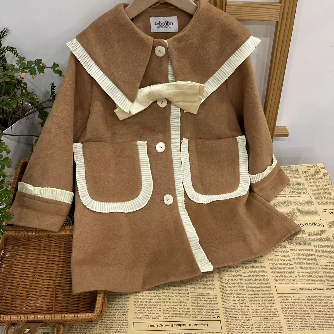 0073  冬季中大童呢大衣   B