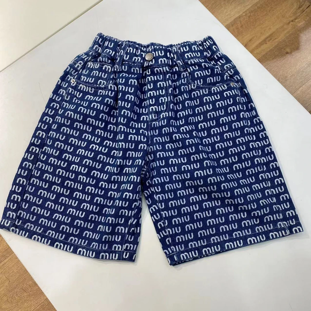 6350   夏季中大童牛仔裤   B