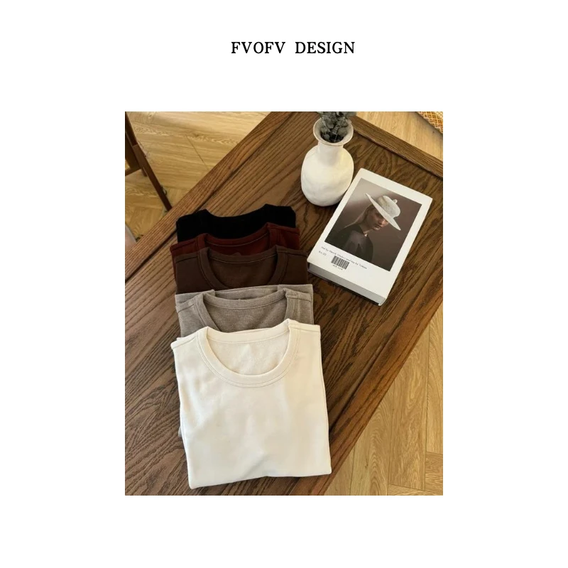 FVOFV【肌底液】升级版加厚云感亲肤拉绒打底衫J0003-1