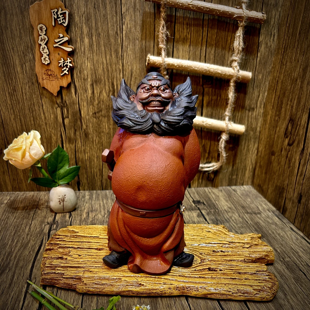 紫砂钟馗夜巡  陈龙老师作品  纯手工制作