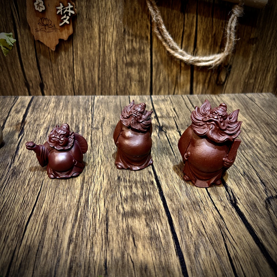 紫砂茶宠 手把件 钟馗