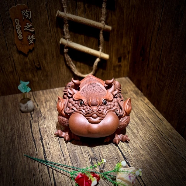 紫砂金蟾   帝王蟾   摆件  陈龙老师