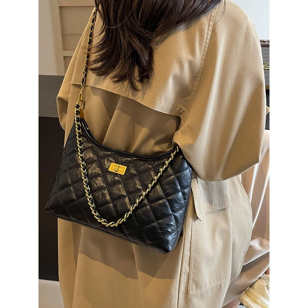 2024新款秋冬百搭小众轻奢简约时尚百搭气质高级感单肩斜挎方包包